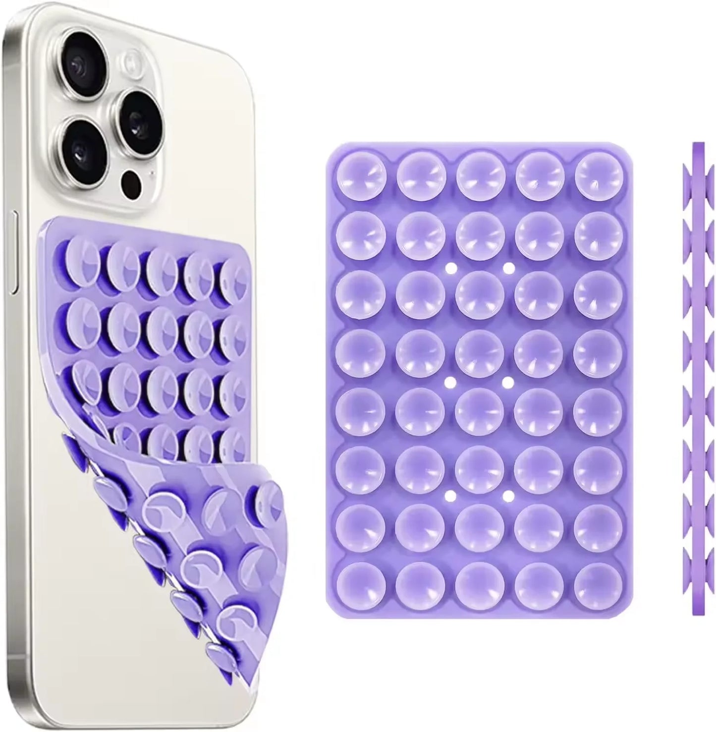 Double-Sided Silicone Suction Cup Phone Mount | Hands-Free Phone Holder for iPhone & Android