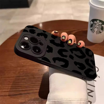 Leopard Print Camera Protection Phone Case for iPhone 17, 16, 15, 14, 13, 12 & 11 Pro Max | Shockproof Full Coverage Cover