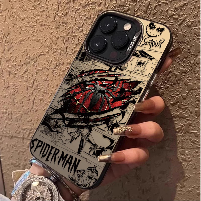 Spider-Man Phone Case for iPhone 17, 16, 15, 14 & 13 Pro Max | Matte Shockproof Anti-Scratch Protective Cover