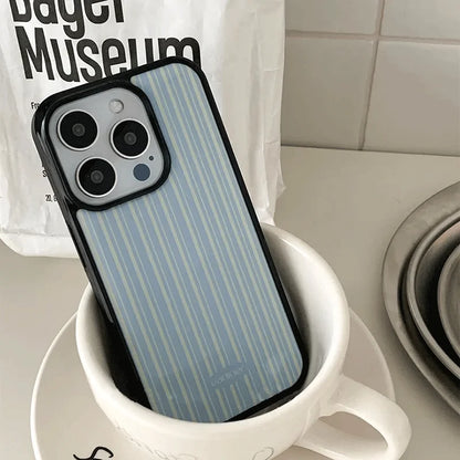 Cute Korean Girl Phone Case for iPhone 16, 15, 14 & 13 Pro Max | Y2K Matte Shockproof Cover