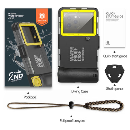 IP68 Waterproof Phone Case with Lanyard for iPhone & Android | 15M/50FT Underwater Diving Protective Pouch