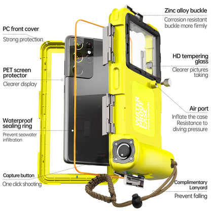 IP68 Waterproof Phone Case with Lanyard for iPhone & Android | 15M/50FT Underwater Diving Protective Pouch
