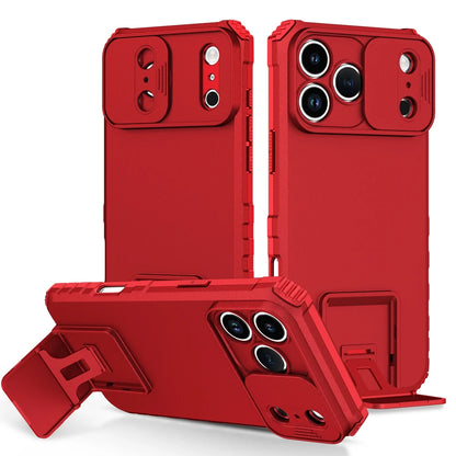 Slide Camera Cover Phone Case for iPhone 17 Air, 17 Plus & 17 Pro Max | Shockproof Armor Case with Kickstand