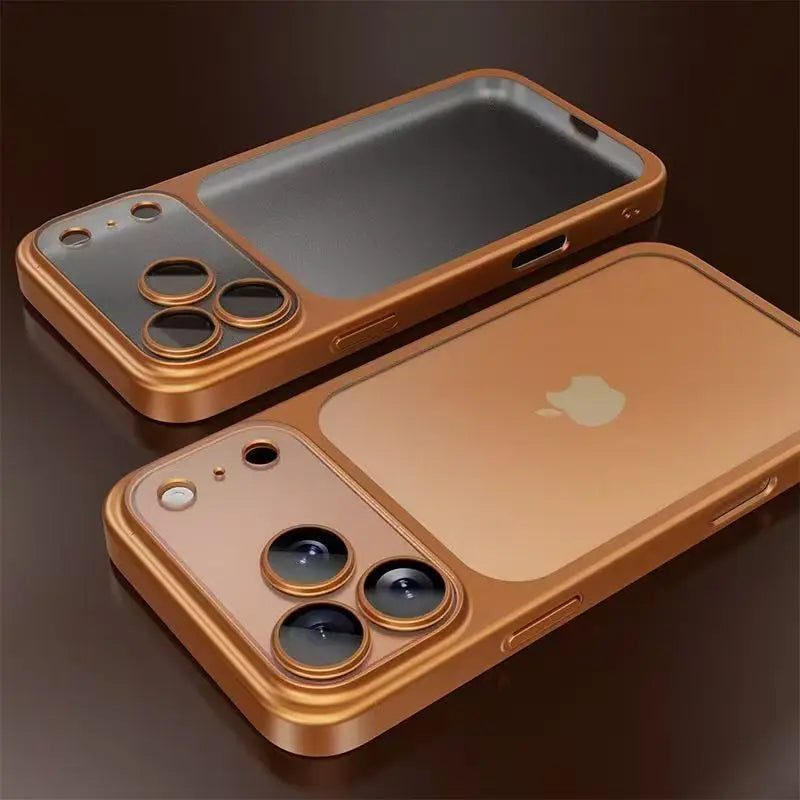 Luxury Matte Frosted Phone Case for iPhone 17, 16, 15, 14 & 13 Pro Max | Hard PC Shockproof Cover with Camera Lens Protection
