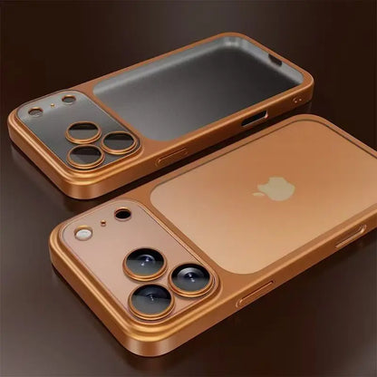 Luxury Matte Frosted Phone Case for iPhone 17, 16, 15, 14 & 13 Pro Max | Hard PC Shockproof Cover with Camera Lens Protection