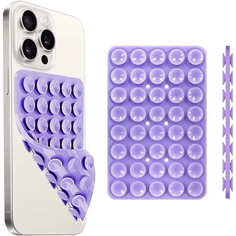 Double-Sided Silicone Suction Cup Phone Mount | Hands-Free Phone Holder for iPhone & Android