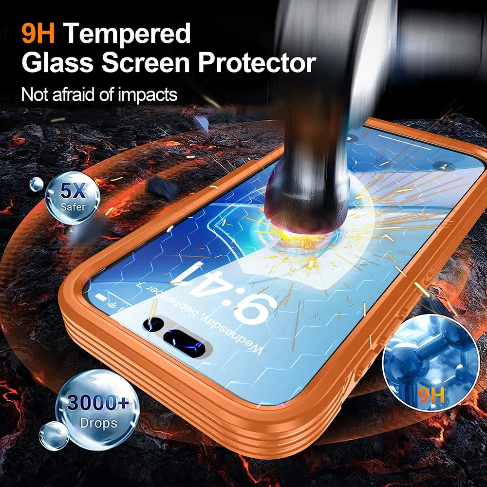 360° Magnetic MagSafe Case for iPhone 17 Series | Double-Sided Clear Full Body Protective Cover