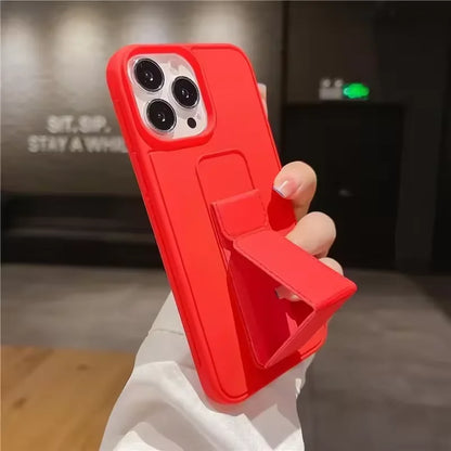 Wrist Strap Phone Case with Foldable Stand for iPhone 16, 15, 14, 13 & 12 | Shockproof Non-Slip Protective Cover