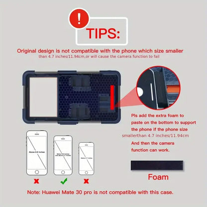 IP68 Waterproof Phone Case with Lanyard for iPhone & Android | 15M/50FT Underwater Diving Protective Pouch