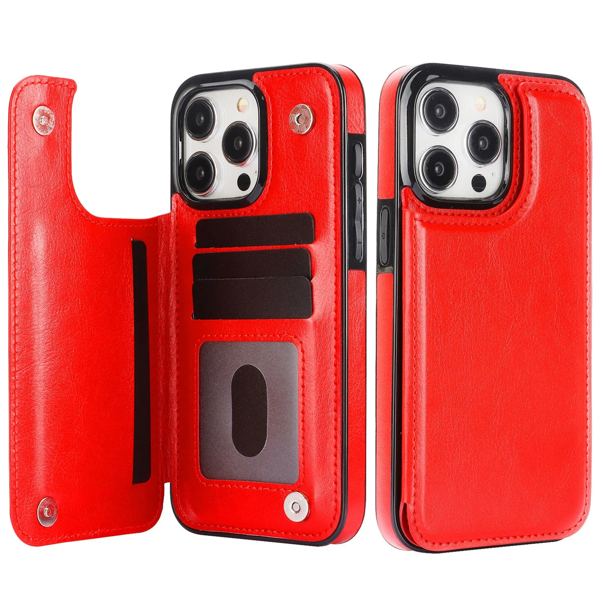 Leather Wallet Phone Case for iPhone 16e
