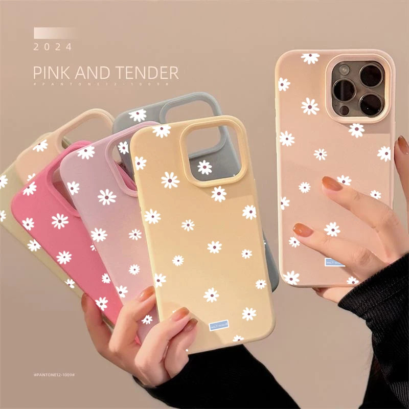 Cute Daisy Flower Phone Case for iPhone 17