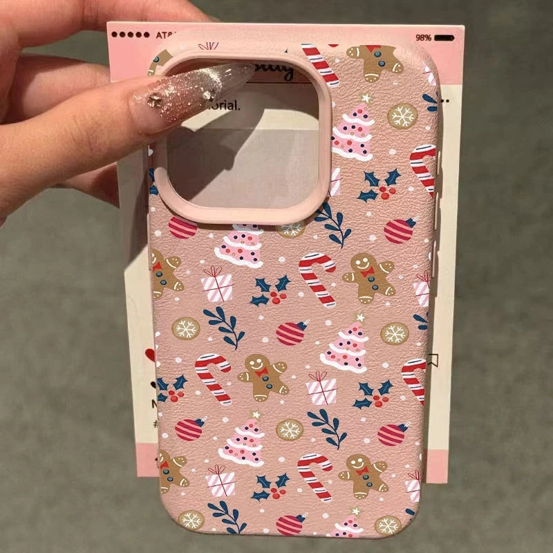 Christmas Gingerbread Phone Case for iPhone 17,