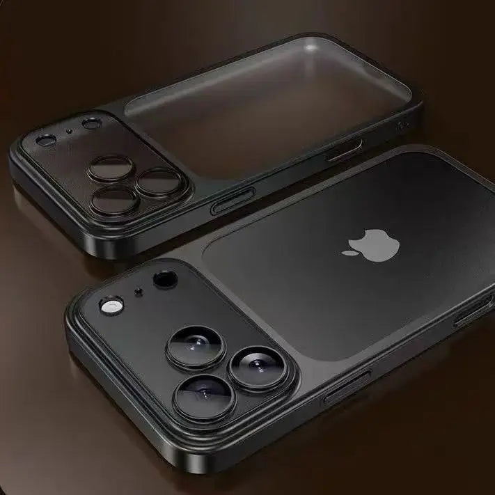 Luxury Matte Frosted Phone Case for iPhone 17, 16, 15, 14 & 13 Pro Max | Hard PC Shockproof Cover with Camera Lens Protection