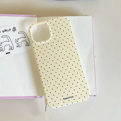 Polka Dot Silicone Phone Case for iPhone 17, 16, 15, 14, 13, 12 & 11 Pro Max | Ultra Slim Shockproof Protective Cover