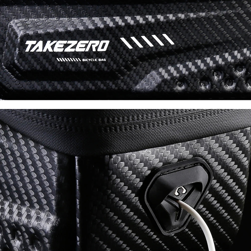 Waterproof Bike Phone Holder Bag with Touch Screen | 1L Bicycle Top Tube Frame Bag for 4.7–6.8" Smartphones