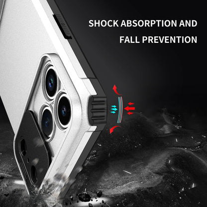 Slide Camera Cover Phone Case for iPhone 17 Air, 17 Plus & 17 Pro Max | Shockproof Armor Case with Kickstand