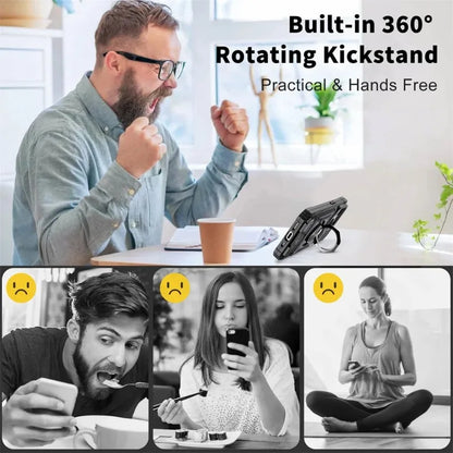 Magnetic Wallet Phone Case for iPhone 16, 