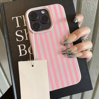 Colorful Striped Phone Case for iPhone 17, 16, 15, 14, 13, 12 & 11 Pro Max | Minimalist Shockproof Soft Cover