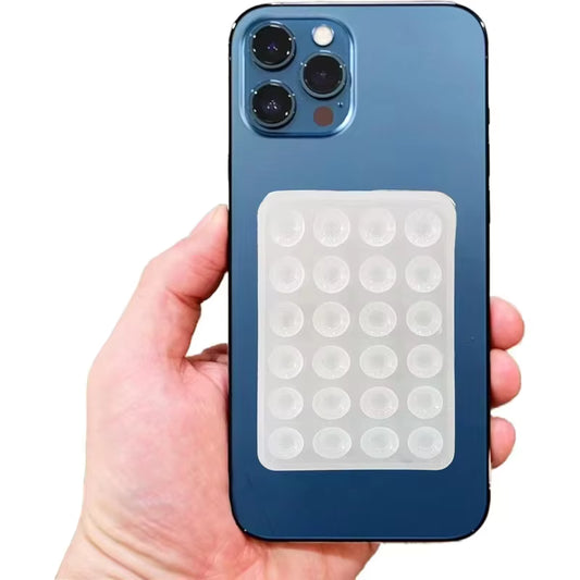 Silicone Phone Suction Cup Mount | Reusable Anti-Slip Phone Holder for Mirrors, Windows & Smooth Surfaces
